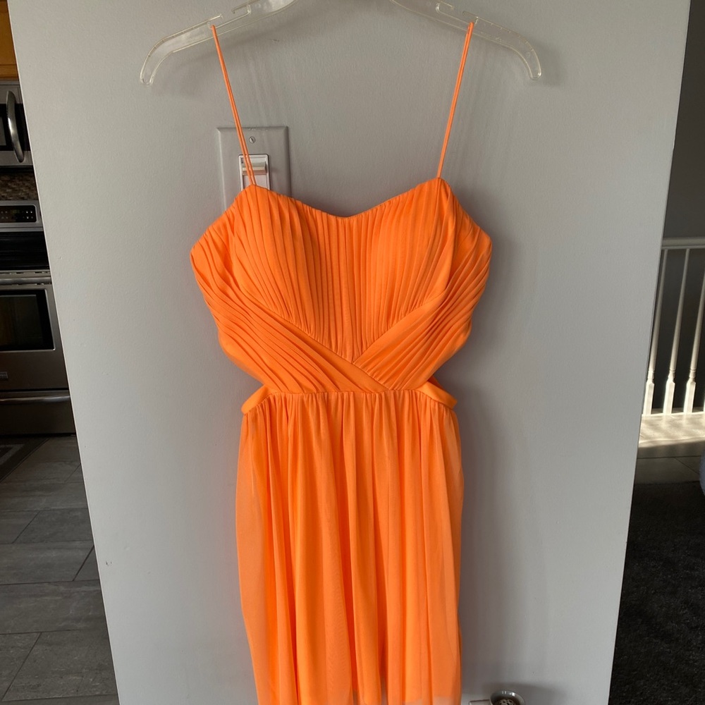 Bright orange summer dress